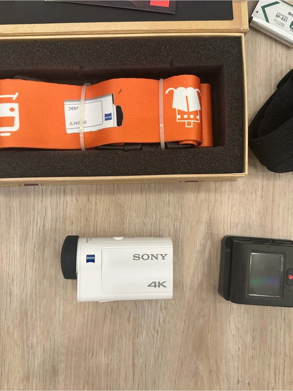 Sony White 4K Compact Action Camera
